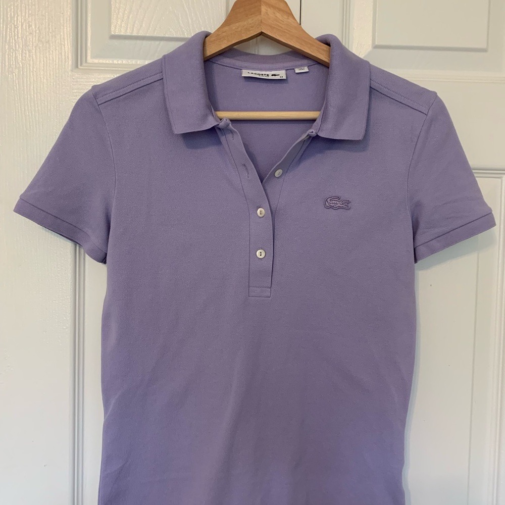 Lacoste Women's Lavender Polo Shirt